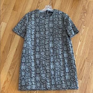 Snake print dress